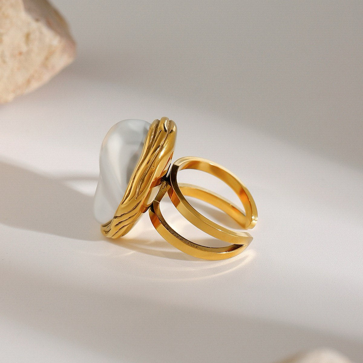 Baroque Pearl Ring