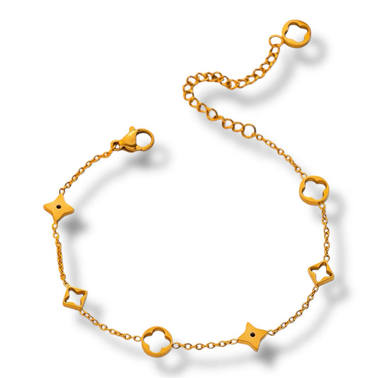 Golden Clover Grace Bracelet