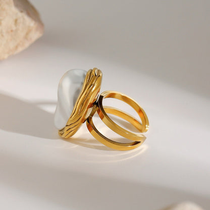 Baroque Pearl Ring
